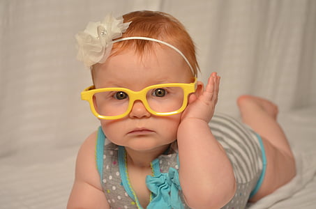 baby, glasses, cute, happy, child, kid, infant