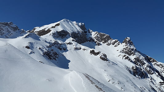 Elfer pää, Kleinwalsertal, Alpine, Wildental, Elfer, talvi, Mountain