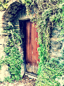 ドア, イタリア, アーキテクチャ, 家, 古い, 建物, グランジ