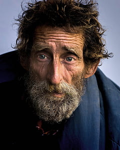 bezpajumtnieki, vīrietis, krāsa, nabadzība, vīrietis, nabaga, bezpajumtnieku