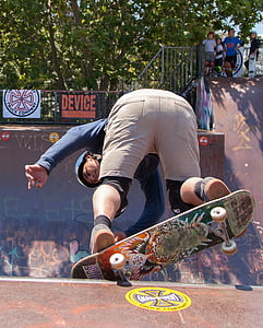 skateboarding, Skate, menggiling, skateboard, ekstrim, pemain skateboard, skating