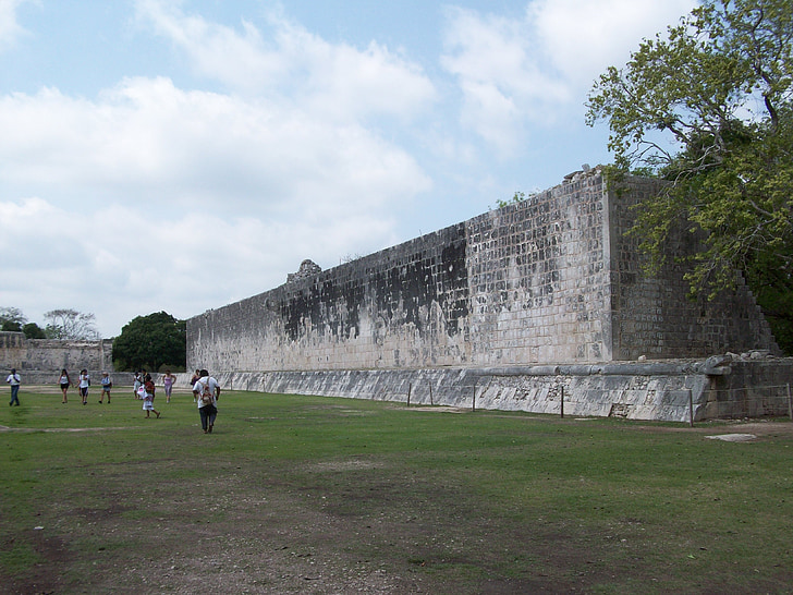 kamuolys teismas, Meksika, Čičen Ica, archeologija, griuvėsiai