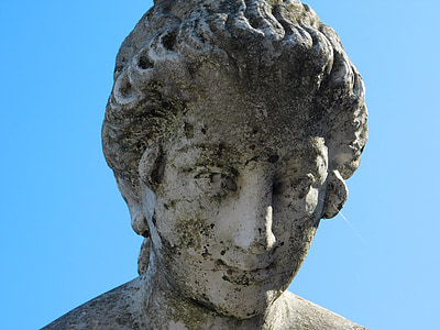 posąg, Kobieta, Rzeźba kobiety, twarz