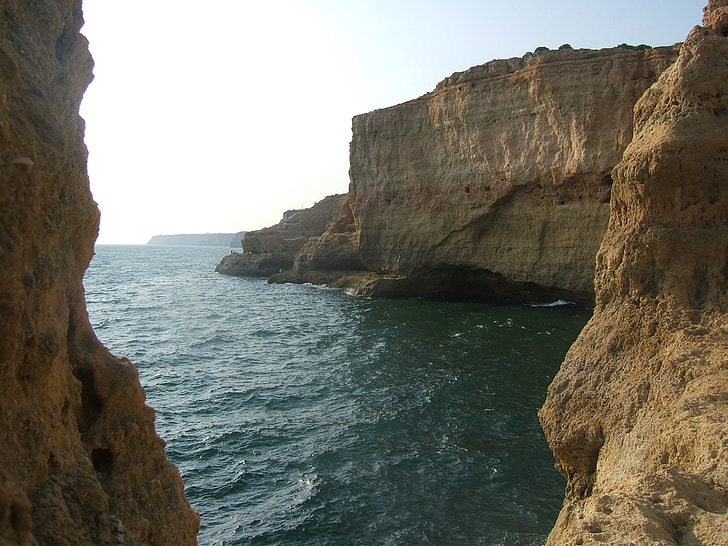 брегова линия, Португалия, скали, крайбрежие, природата, вода, океан