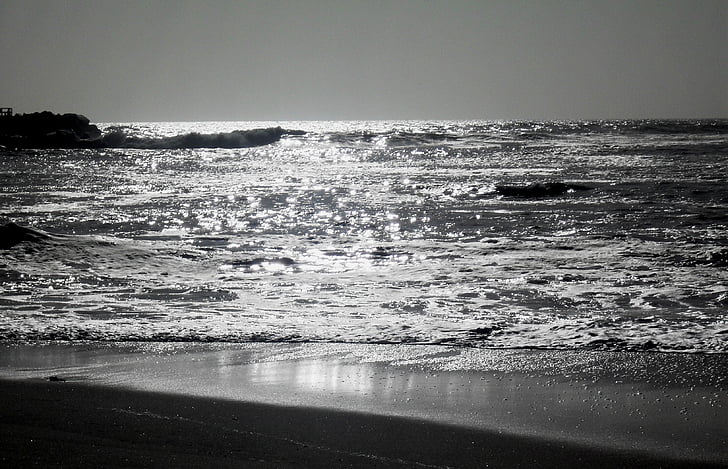 Meremaal, vee, ripples, Sea, peegeldus, taevas, Horizon