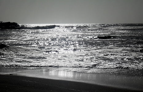 seascape, water, ripples, sea, reflection, sky, horizon