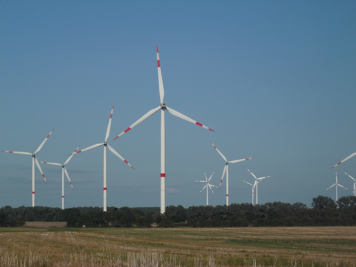 Větrník, Větrná energie, Větrná turbína, environmentální technologie, rotoru, energii, krajina