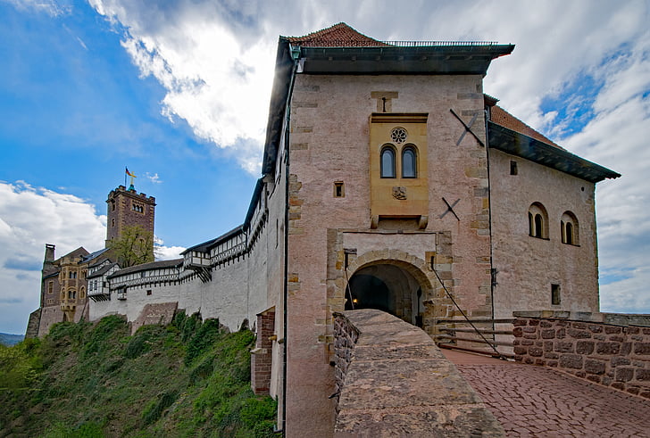Wartburg castle, Eisenach, Thüringen Tyskland, Tyskland, slottet, Martin, Luther