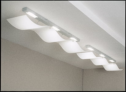 verlichting, plafondlamp, Office