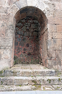 San millán де cogolla го, Ла Риоха, Испания, стълби, камък, изтегляне, камъни
