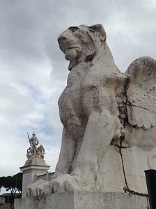 rome, statue, phoenix