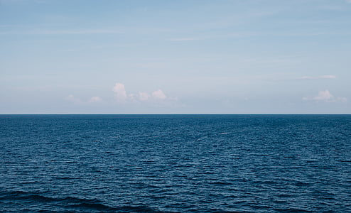 strand, blauw water, Horizon, idyllische, natuur, Oceaan, schilderachtige
