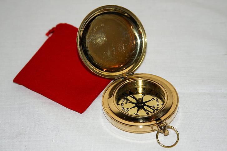 brass nautical compass, stylish gift compass, a marine gift