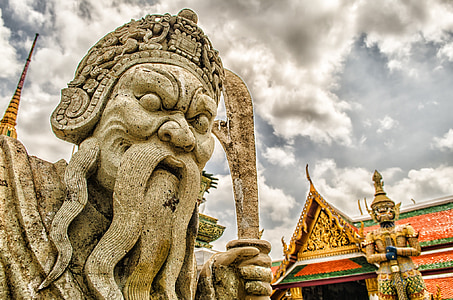 chinese giant, giant, asia, tourism, thailand, buddhism, architecture