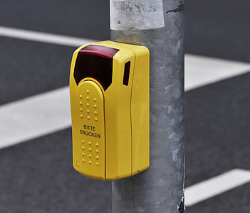 traffic light, signal, traffic, button, pedestrians, street, road