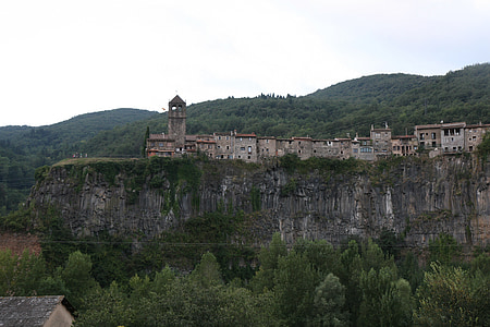 dorp, Rock, platteland, pittoreske, berg, Catalonië
