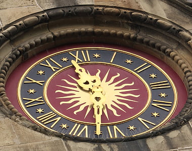 Torre del reloj, tiempo, cara de reloj, puntero de