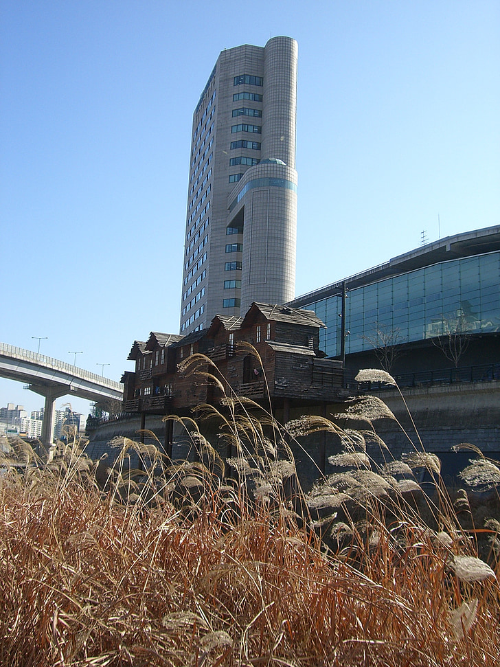 hochaus, Κορέα, Σεούλ, Νότια Κορέα, κτίριο, αστικό τοπίο