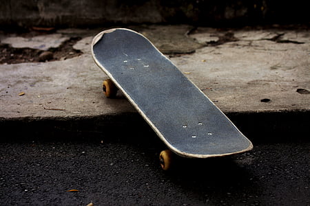 venku, dlažba, skateboard, sportovní, ulice