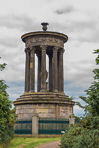dugald monumen stewart, Edinburgh, Hill, Monumen, dugald, Skotlandia, Stewart