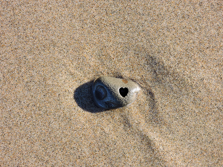 stijena, pijesak, oblik, plaža, Obala