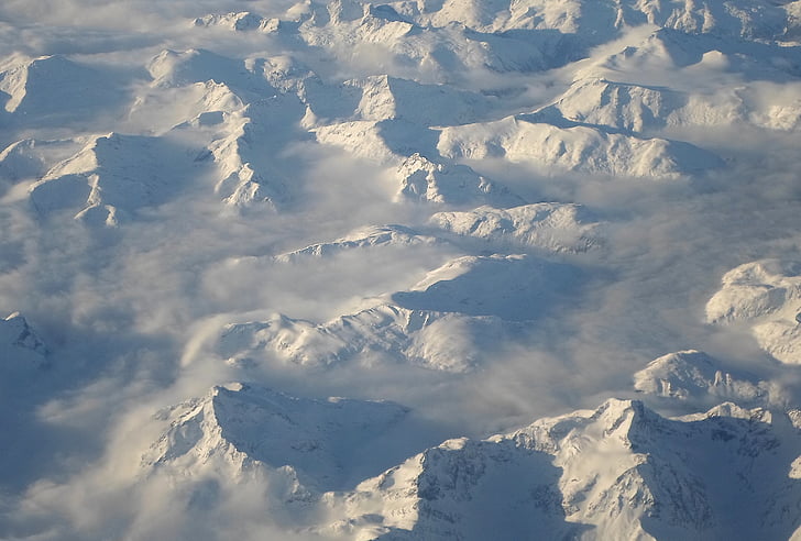 munte, acoperite de zăpadă, Canada, vârfuri, zăpadă, gama, iarna