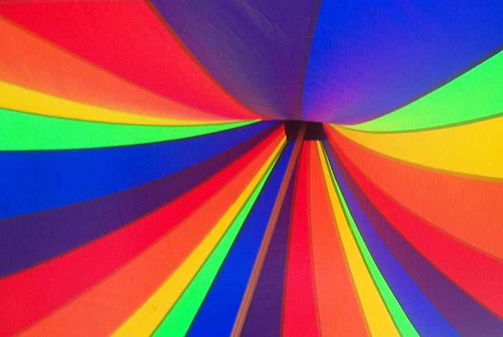 arcobaleno, tenda, baldacchino, Carnevale, circo, tenda di circo, colorato