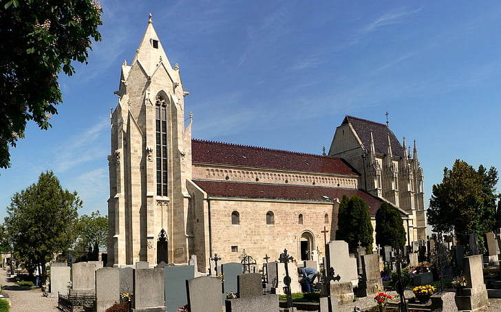 l'església, Cementiri, gòtic, Bad deutsch-altenburg