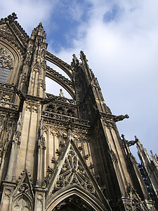 cologne, dom, facade, cologne cathedral, landmark, places of interest, monument