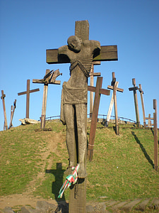 Slag bij mohi memorial, standbeeld, Kruis, Jezus, opstanding, staties van de kruisweg, christelijke