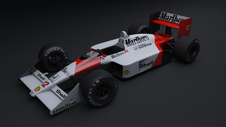 F1, Forma 1, Ayrton senna, McLaren mp4 24, Forma-1, Motorsport, 3D