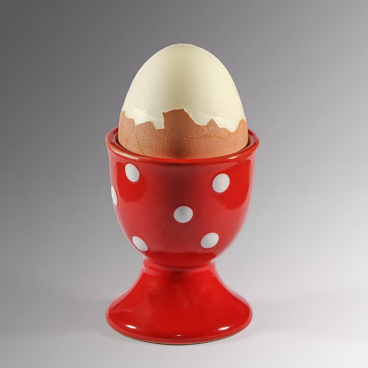 egg cups, egg, breakfast egg, peeled, boiled egg, food