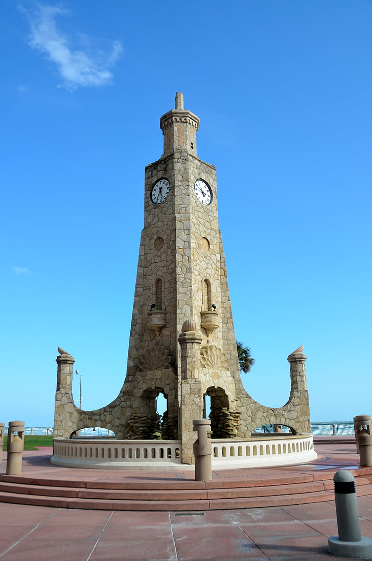 Torre dell'orologio, famoso, Daytona beach, Florida, spiaggia, Turismo, Vacanze