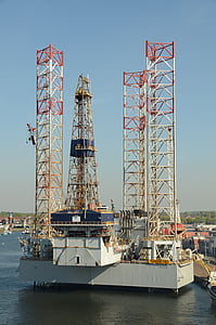 plataforma de petróleo, óleo, energia, indústria, Porto, água, energia fóssil