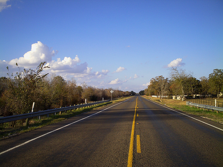 road, sky, highway, country, view, rural