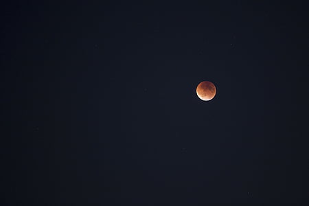 Lunar eclipse, vere moon, Lunar, Moon, öö, astronoomia, punane