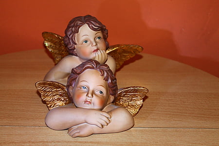 Angel, figur, skulptur, tro, håber