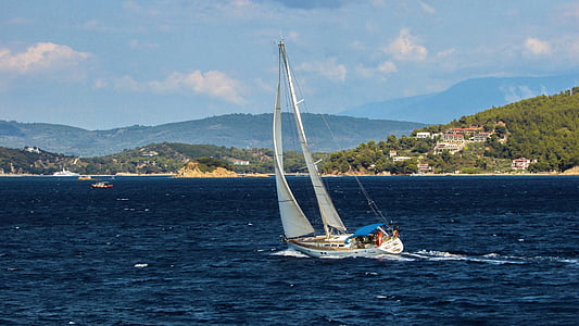 yacht, sailing, sea, boat, summer, vacation, holiday
