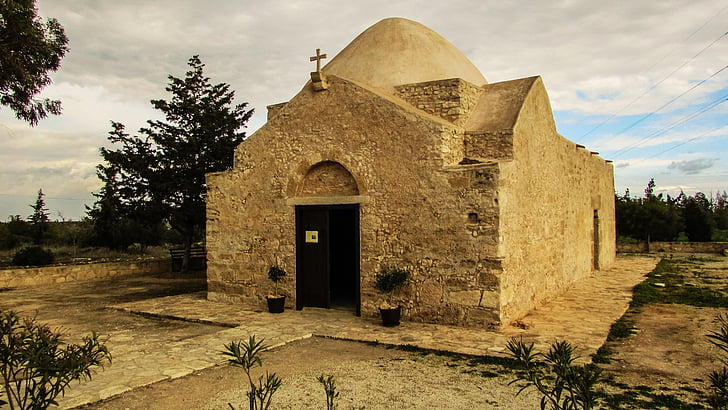 Cyprus, ormidhia, Ayios georgios agkonas, kerk, middeleeuwse