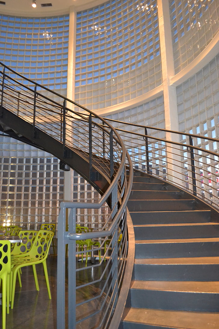 escalier, architecture, intérieur, conception, bâtiment, contemporain, moderne