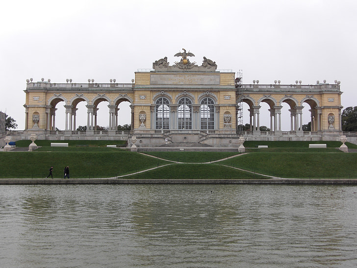 Schönbrunn, Viena, Áustria, jardim, Laranjal, Parque, edifício