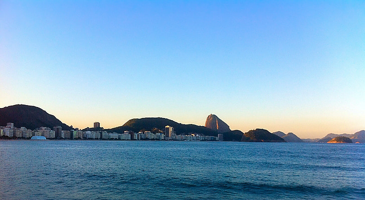 Rio, a, január, Rio de janeiro, hegyi, tenger, természet