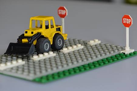 Lego, nens, joguines, colors, jugar, blocs de construcció, carretera