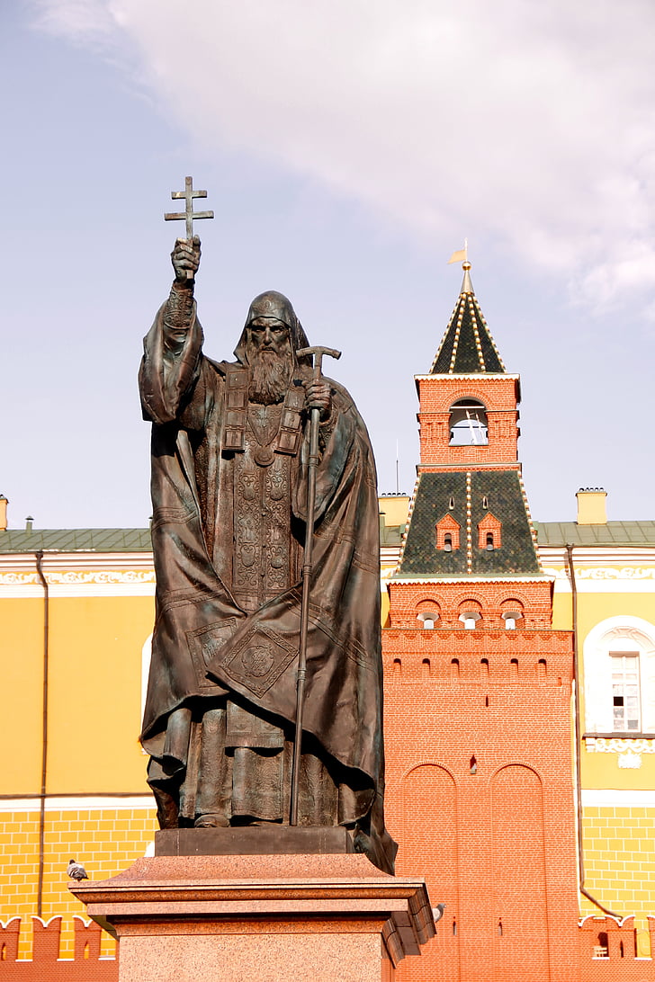 Кремль, Золотий, купол, Росія, Москва, Православні, Російська православна церква