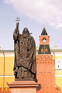 Кремль, Золотой, купол, Россия, Москва, Православные, Русская Православная Церковь