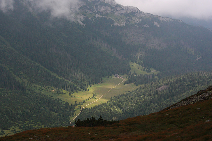 Tatrai, kondratowa slėnis, Lenkijos kalnuose, jaunimo, kondracka pereiti