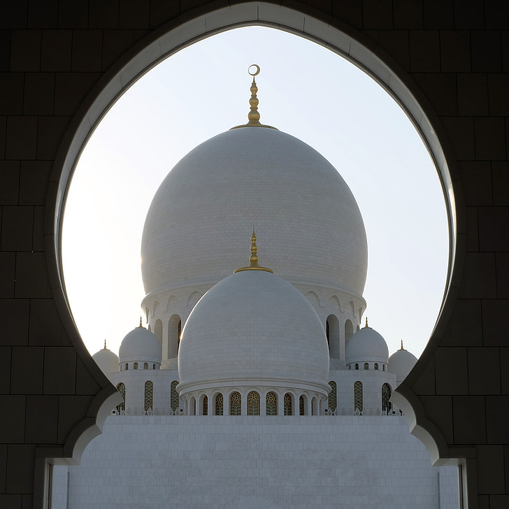 Abu, Dhabi, Grand, Masjid, arsitektur, agama arsitektur, UEA