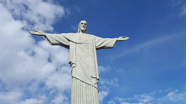 Cristo redentor, Estatua, Corcovado, religion, staty, andlighet, skulptur