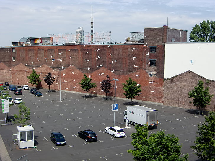 Parkplatz, Kunst, lustig, Original, Kunst die meisten Bau-, Mark, alternativen Farbraum