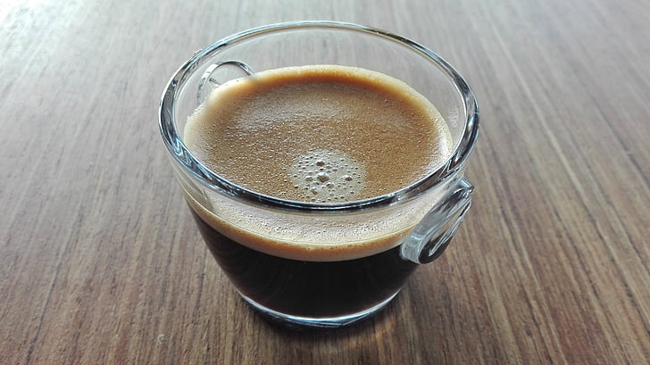 eine Tasse, Glas, Kaffee, Káva